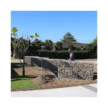 Welded Mesh Basket Decorative Gardens Box Pvc Coated Gabions Basket Stone Fence Cage Retaining Wall Blocks